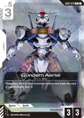 Image for Gundam Aerial (Store Tournament Participant Pack 01) (GD01-070) (Gundam Promotional Cards) - Gundam Card Game