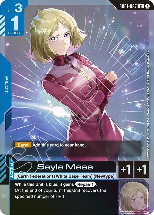 Image for Sayla Mass (Store Tournament Participant Pack 01) (GD01-087) (Gundam Promotional Cards) - Gundam Card Game