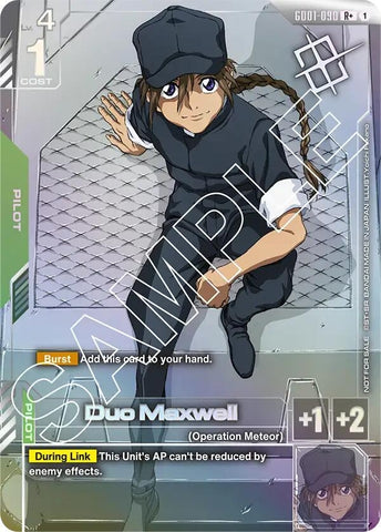 Image for Duo Maxwell (Store Tournament Winner Pack 01) (GD01-090) (Gundam Promotional Cards) - Gundam Card Game