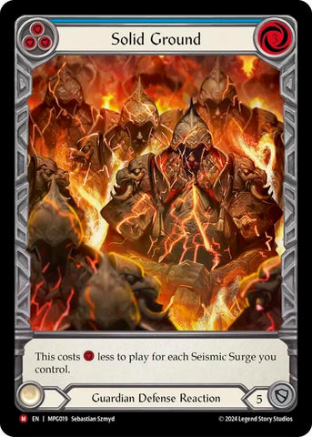Image for Solid Ground (Extended Art) (MPG019) (Mastery Pack Guardian) - Flesh and Blood TCG