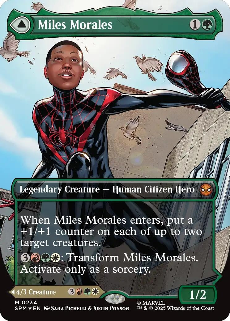 Image for Miles Morales (0234) (Borderless) (234) (Marvel's Spider-Man) - Magic: The Gathering