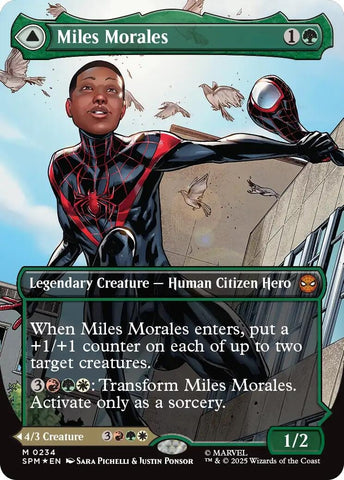 Image for Miles Morales (0234) (Borderless) (234) (Marvel's Spider-Man) - Magic: The Gathering