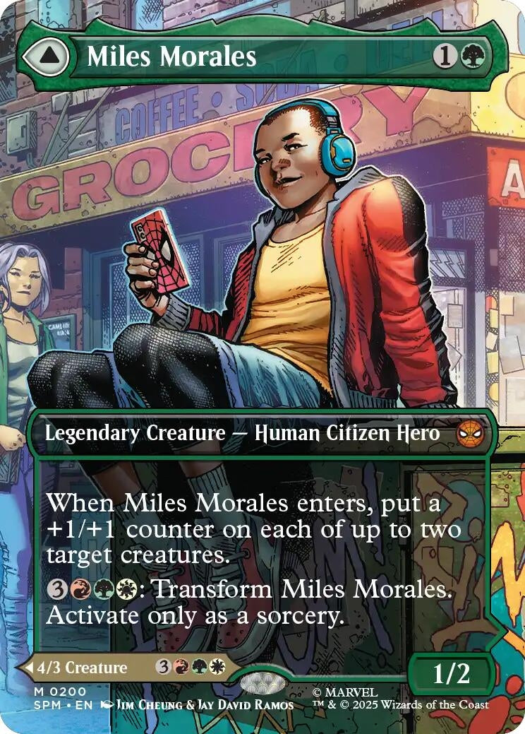 Image for Miles Morales (0200) (Borderless) (200) (Marvel's Spider-Man) - Magic: The Gathering