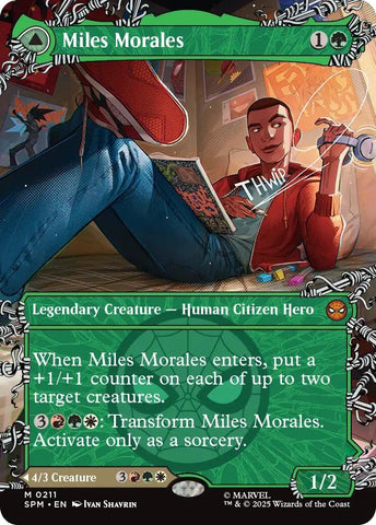 Image for Miles Morales (0211) (Borderless) (211) (Marvel's Spider-Man) - Magic: The Gathering