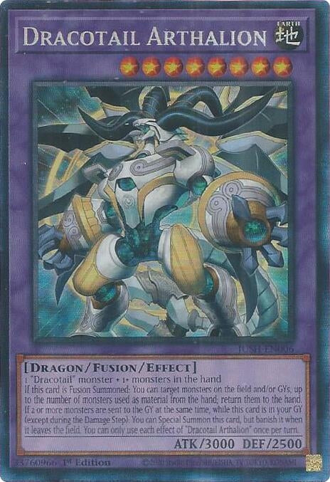 Image for Dracotail Arthalion (CR) (JUSH-EN006) (Justice Hunters) - YuGiOh