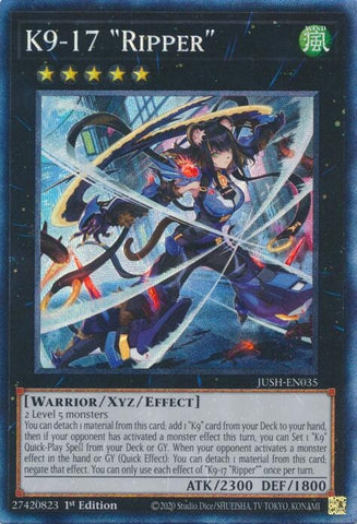 Image for K9-17 "Ripper" (CR) (JUSH-EN035) (Justice Hunters) - YuGiOh