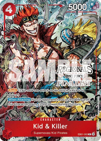 Image for Kid & Killer (Offline Regional Finalist Card Set 2025 Vol.2) (EB01-003) (One Piece Promotion Cards) - One Piece Card Game