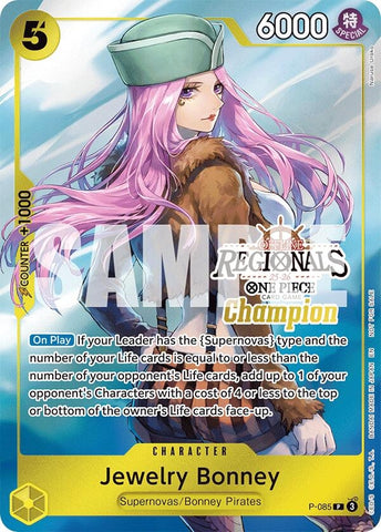 Image for Jewelry Bonney (Offline Regional Champion Card Set 2025 Vol.2) (P-085) (One Piece Promotion Cards) - One Piece Card Game