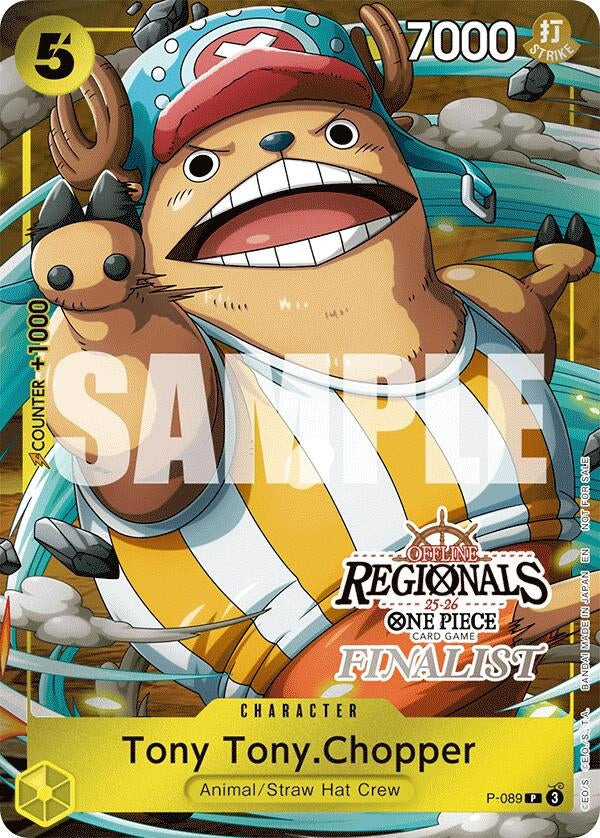 Image for Tony Tony.Chopper (Offline Regional Finalist Card Set 2025 Vol.2) (P-089) (One Piece Promotion Cards) - One Piece Card Game
