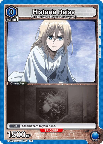 Image for Historia Reiss (019) (Box Topper Foil) (UE10BT/AOT-1-019) (UE10BT: Attack on Titan) - Union Arena