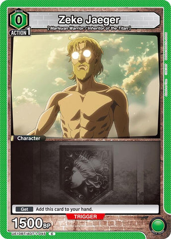 Image for Zeke Jaeger (045) (Box Topper Foil) (UE10BT/AOT-1-045) (UE10BT: Attack on Titan) - Union Arena