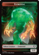 Elemental (0008) // Gnome Double-Sided Token (8 // 11) (Commander: Edge of Eternities)