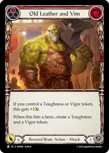 Image for Old Leather and Vim (SUP008) - Flesh and Blood TCG
