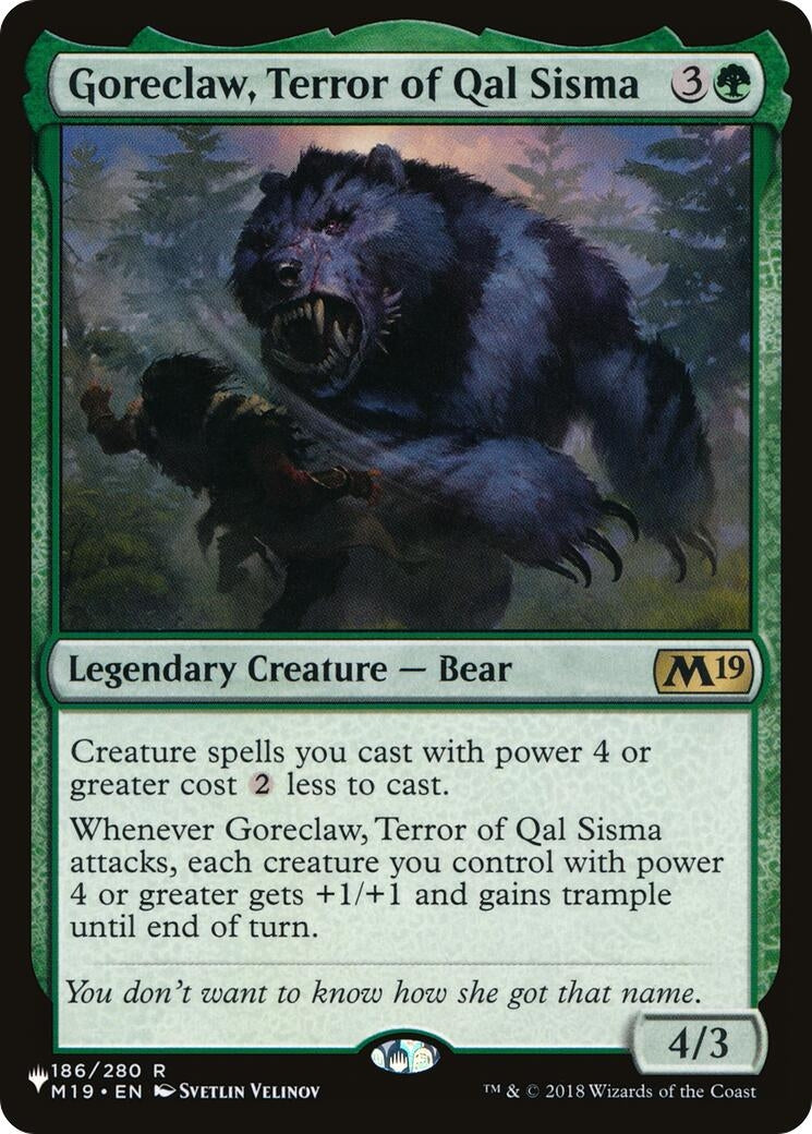 Image for Goreclaw, Terror of Qal Sisma (186) - Magic: The Gathering