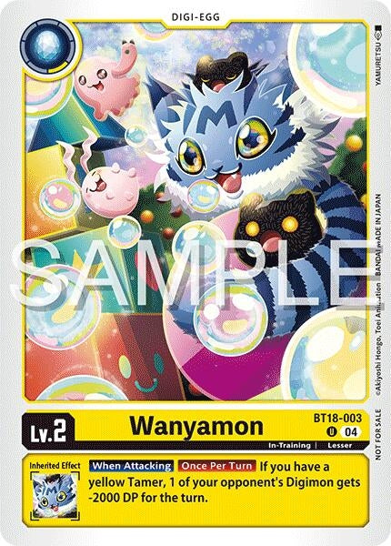 Image for Wanyamon (Time Stranger Demo Deck) (BT18-003 U) - Digimon Card Game