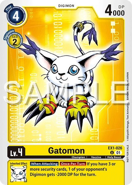 Image for Gatomon (Time Stranger Demo Deck) (EX1-026 U) - Digimon Card Game