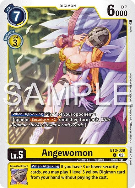 Image for Angewomon (Time Stranger Demo Deck) (BT3-039 R) - Digimon Card Game