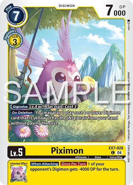 Image for Piximon (Time Stranger Demo Deck) (EX7-028 C) - Digimon Card Game