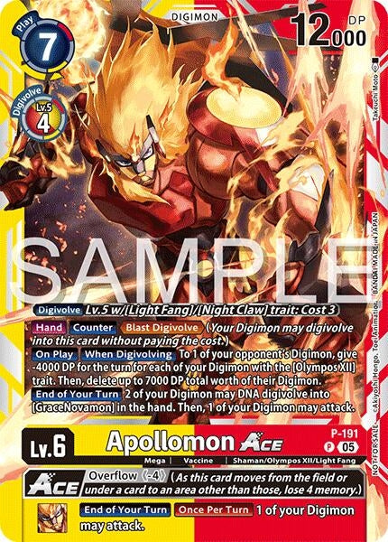 Image for Apollomon ACE (Time Stranger Demo Deck) (P-191 P) - Digimon Card Game