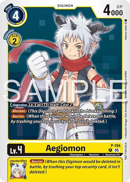 Image for Aegiomon (Time Stranger Demo Deck) (P-194 P) - Digimon Card Game