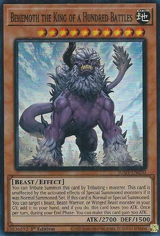 Image for Behemoth the King of a Hundred Battles (Super Rare) (JUSH-EN050) (Justice Hunters) - YuGiOh