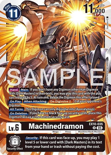 Image for Machinedramon (EX10-035 R) - Digimon Card Game