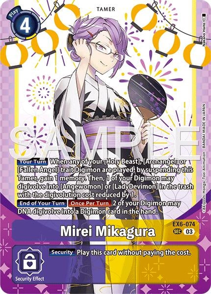 Image for Mirei Mikagura (Premium Heroines Set Ver.2) (EX6-074 SCR) (Infernal Ascension) (EX-06) - Digimon Card Game