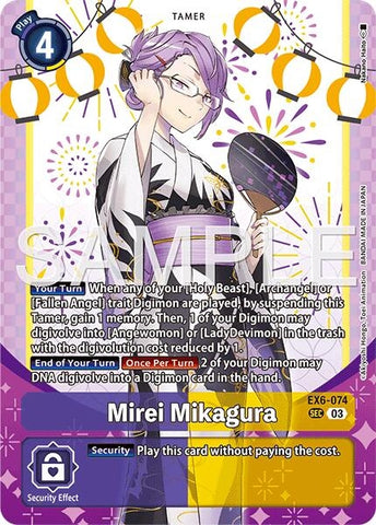 Image for Mirei Mikagura (Premium Heroines Set Ver.2) (EX6-074 SCR) (Infernal Ascension) (EX-06) - Digimon Card Game