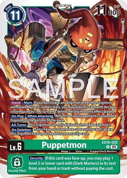 Image for Puppetmon (EX10-020 R) - Digimon Card Game