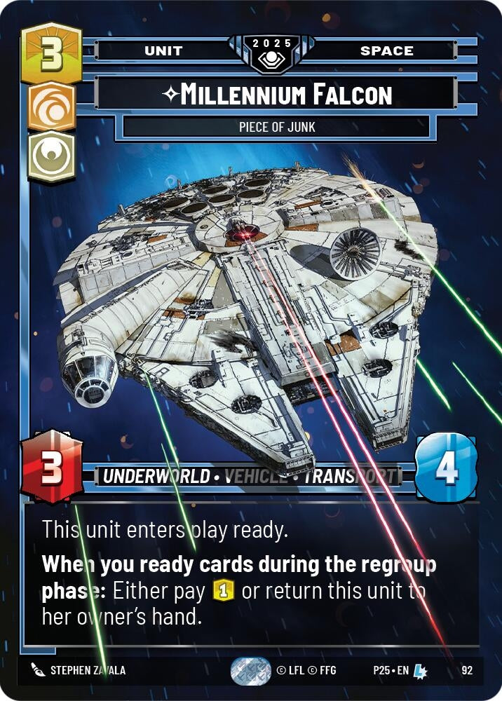 Image for Millennium Falcon - Piece of Junk (92) - Star Wars: Unlimited