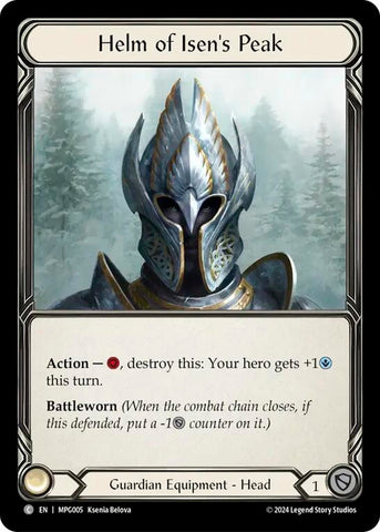 Image for Helm of Isen's Peak (MPG005) (Mastery Pack Guardian) - Flesh and Blood TCG