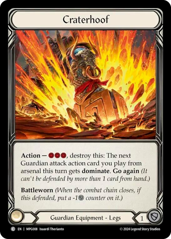 Image for Craterhoof (BVO008) (Mastery Pack Guardian) - Flesh and Blood TCG