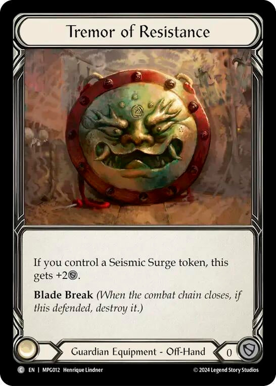 Image for Tremor of Resistance (MPG011) (Mastery Pack Guardian) - Flesh and Blood TCG