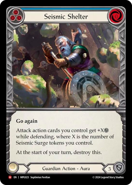 Image for Seismic Shelter (MPG023) (Mastery Pack Guardian) - Flesh and Blood TCG