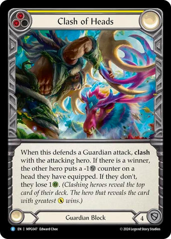 Image for Clash of Heads (MPG047) (Mastery Pack Guardian) - Flesh and Blood TCG