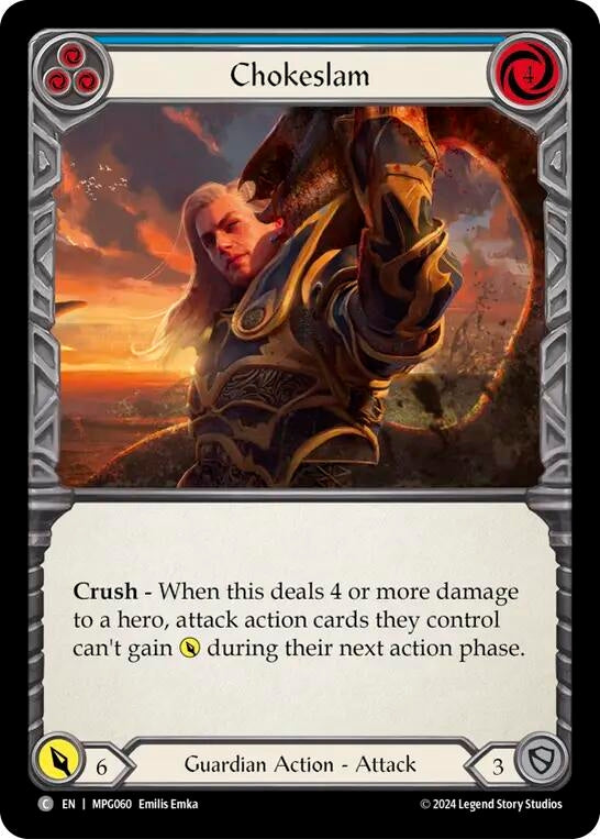 Image for Chokeslam (Blue) (MPG060) (Mastery Pack Guardian) - Flesh and Blood TCG