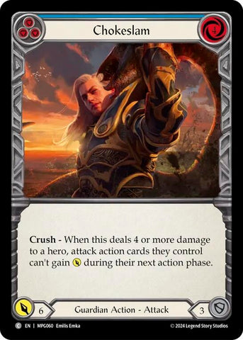 Image for Chokeslam (Blue) (MPG060) (Mastery Pack Guardian) - Flesh and Blood TCG