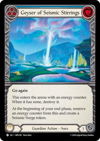 Image for Geyser of Seismic Stirrings (Blue) (MPG105) (Mastery Pack Guardian) - Flesh and Blood TCG