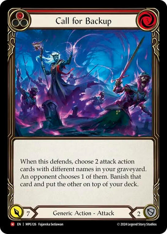 Image for Call for Backup (MPG126) (Mastery Pack Guardian) - Flesh and Blood TCG