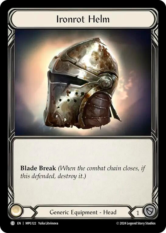 Image for Ironrot Helm (MPG122) (Mastery Pack Guardian) - Flesh and Blood TCG