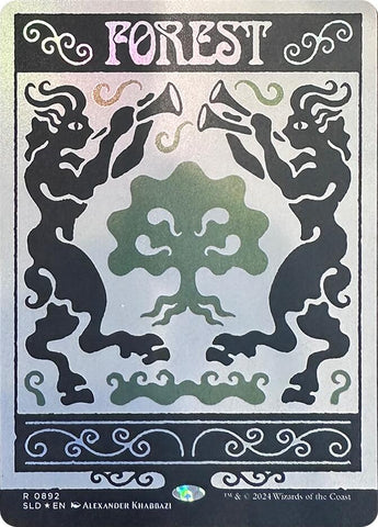 Image for Forest (0892) (Rainbow Foil) (892) (Secret Lair Drop Series) - Magic: The Gathering
