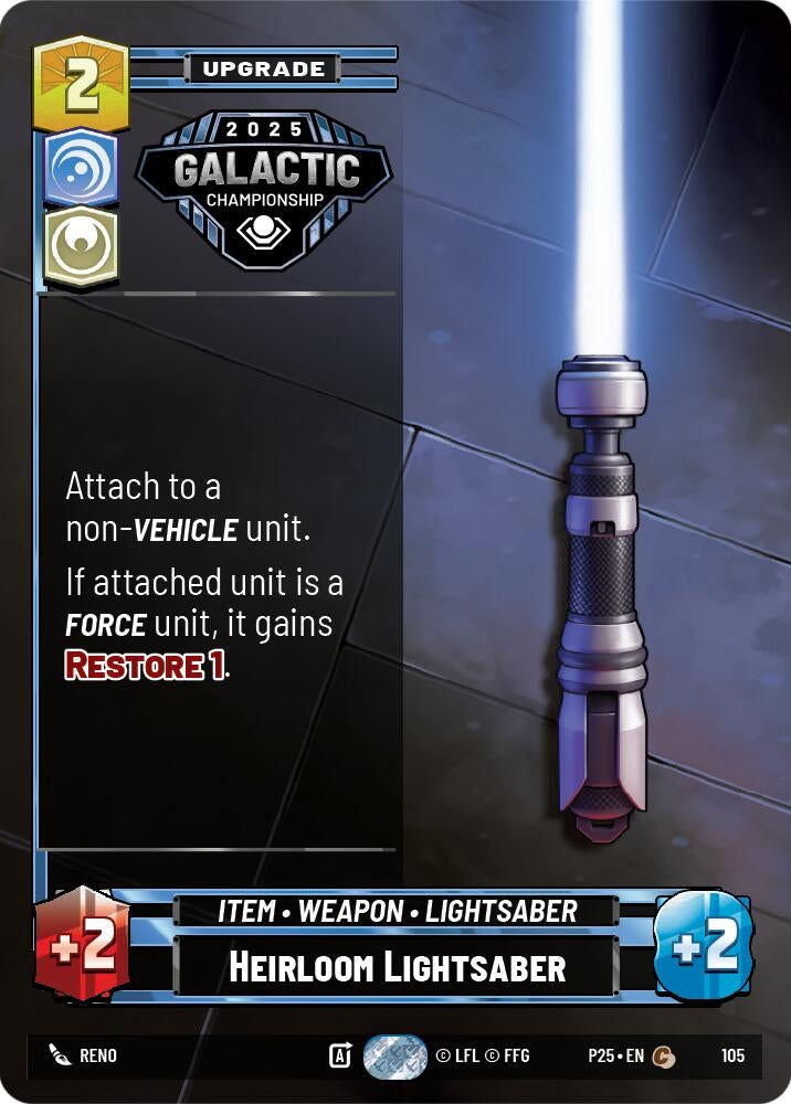 Image for Heirloom Lightsaber (105) - Star Wars: Unlimited