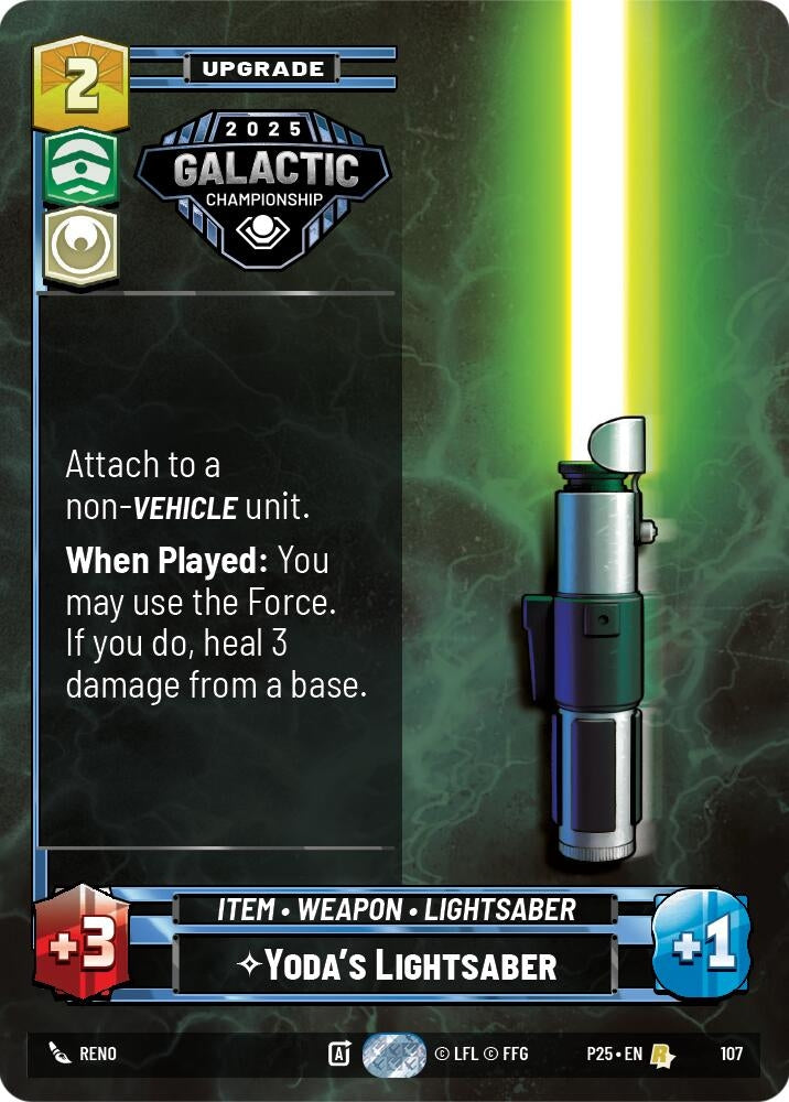Image for Yoda's Lightsaber (107) - Star Wars: Unlimited