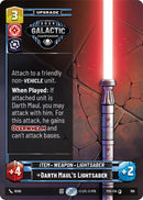 Image for Darth Maul's Lightsaber (108) - Star Wars: Unlimited