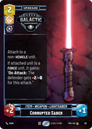 Image for Corrupted Saber (110) - Star Wars: Unlimited
