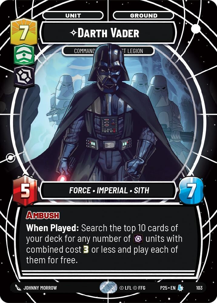 Image for Darth Vader - Commanding the First Legion (103) - Star Wars: Unlimited