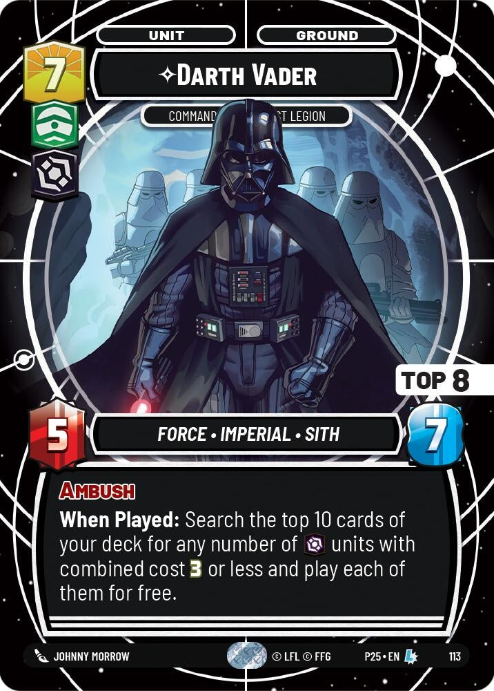 Image for Darth Vader - Commanding the First Legion (Top 8) (113) - Star Wars: Unlimited