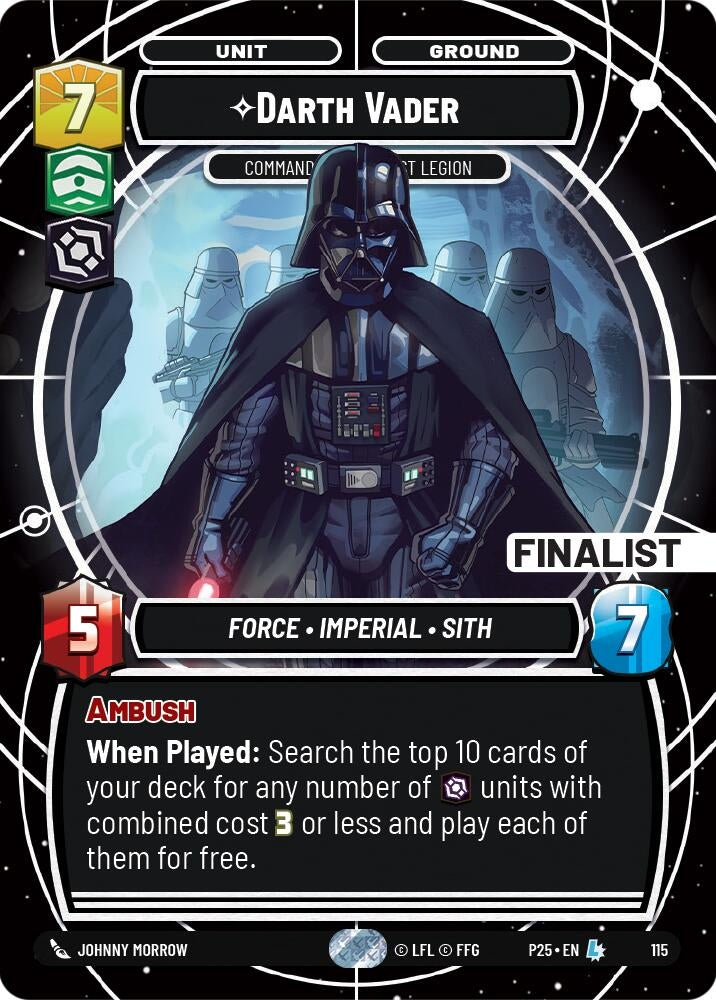 Image for Darth Vader - Commanding the First Legion (Finalist) (114) - Star Wars: Unlimited