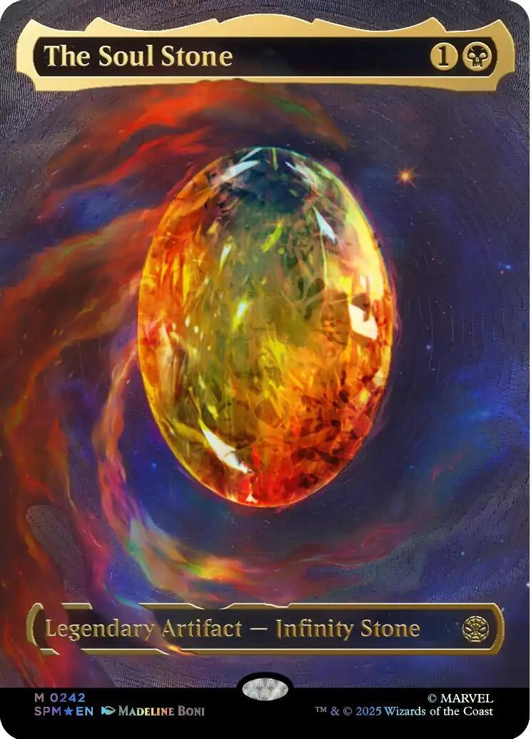Image for The Soul Stone (Cosmic Foil) (242) (Marvel's Spider-Man) - Magic: The Gathering
