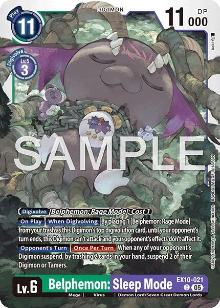 Image for Belphemon: Sleep Mode (EX10-021 C) - Digimon Card Game